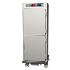 C5 9 Series Reach-In Heated Holding Cabinet, Full Height, Stainless Steel, Dutch Solid Doors, Lip Load Aluminum Slides