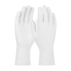 Premium, Light Weight Cotton Lisle Inspection Glove with Unhemmed Cuff - 12", White - 97-501/12