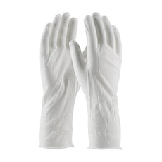 Medium Weight Cotton Lisle Inspection Glove with Unhemmed Cuff - 14", White - 97-520/14