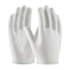 40 Denier Tricot Inspection Glove with Rolled Hem Cuff - Men's, White, Medium - 98-740/M