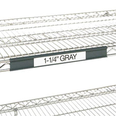 Metro 9990SL3 Super Erecta Slanted Label Holder, Gray, 31" x 1.25"