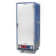 C5 3 Series Holding Cabinet with Insulation Armour, Full Height, Combination Module, Full Length Solid Door, Fixed Wire Slides, 120V, 2000W, Blue