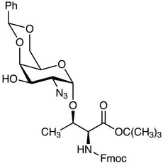 O-(2-Azido-4,6-O-benzylidene-2-deoxy-alpha-D-galactopyranosyl)-N-[(9H-fluoren-9-ylmethoxy)carbonyl]-L-threonine tert-Butyl Ester, 100MG - A1832-100MG