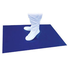 Adhesive Mats, Cleanroom, Sticky, Blue/Gray/White, 18" x 30", 4 Mats per Case - CRP0430-1830