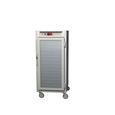 C5 8 Series Reach-In Heated Holding Cabinet, 3/4 Height, Aluminum, Full Length Clear Door, Universal Wire Slides