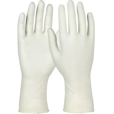 Single Use Class 100 Cleanroom Nitrile Glove, Accelerator Free - 12", White, Medium - AF1252
