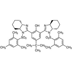 (-)-4-tert-Butyl-2,6-bis[(4S,5S)-4,5-tetramethylene-1-(2,4,6-trimethylbenzenesulfonyl)imidazolin-2-yl]phenol(contains 5% Dichloromethane at maximum), 50MG - B6146-50MG