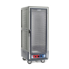 C5 3 Series Holding Cabinet with Insulation Armour, Full Height, Moisture Module, Full Length Clear Door, Fixed Wire Slides, 120V, 2000W, Gray