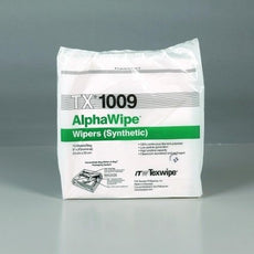 Texwipe Alpha Wipe bulk packed 9" x 9" polyester wipers, Non-Sterile , Case of 1500