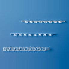 Brandtech 8 Strip Caps for PCR Plates, qPCR, Clear, Bag of 300 - 781413