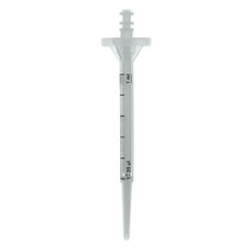 Brandtech PD-Tips II Dispensing Tips, 1 ml, non-sterile, cylinder PP/piston PE-HD, type encoded, 100/PK -705704