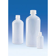 Brandtech Lab Bottles, LDPE, GL25 cap, 250mL, pack of 12 - V94989