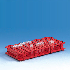 Brandtech Microcentrifuge Tube Rack, 11mm,128 tubes,8x16,red, pk of 5 - 4341052