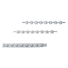 Brandtech PCR Tube Strips, 8-strip domed caps for 0.2mL tubes, rose, bag of 125 - 781341