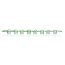 Brandtech PCR Tube Strips, 8-strip domed caps for 0.2mL tubes, green, bag of 125 - 781343
