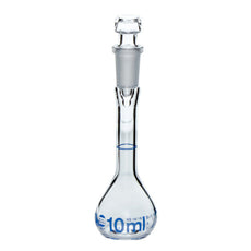 Brandtech Volumetric Flask, USP BBR, 10mL NS10/19 glass, pk of 2 - 36973
