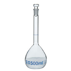 Brandtech Volumetric Flask, USP BBR, 500mL NS19/26 glass, pk of 2 - 36982