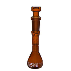 Brandtech Volumetric Flask, USP BBR, A 5mL NS10/19 glass amber, pk2 - 37461