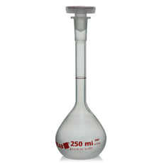 Brandtech Volumetric Flask, PMP, Stopper, Class B, 250mL, pack of 2 - V67495