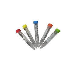 SpectraTube 15mL PP (17x118mm)- flat rainbow screw cap- 25 tubes of each color per bag - 500/cs-C2716