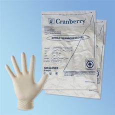 Cleanroom Glove Nitrile Class 100 - Medium -12" 5.5m - Bag of 100