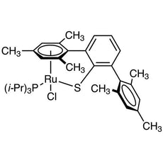 Chloro[(1,2,3,4,5,6-eta)-2,2'',4,4'',6,6''-hexamethyl[1,1':3',1''-terphenyl]-2'-thiolato-kappaS][triisopropylphosphine-kappaP]ruthenium(II), 100MG - C3327-100MG