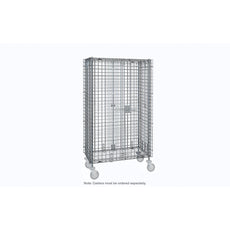 Super Erecta Standard-Duty Stem Caster Security Unit, Polished Stainless Steel, 21.5" x 40.75" x 62" (Casters Not Included)