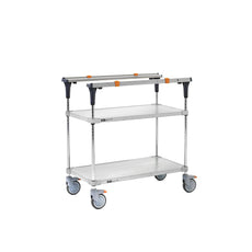 PrepMate MultiStation, 36", Solid Galvanized top and bottom shelves with Chrome posts