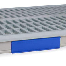 Metro CSM6-BX Color Shelf Marker for MetroMax i Industrial Plastic Shelving, Blue, 6" L x 1.5" H