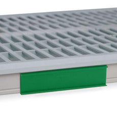 Metro CSM6-GX Color Shelf Marker for MetroMax i Industrial Plastic Shelving, Green, 6" L x 1.5" H