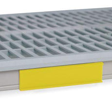 Metro CSM6-YX Color Shelf Marker for MetroMax i Industrial Plastic Shelving, Yellow, 6" L x 1.5" H