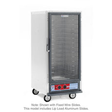 C5 1 Series Holding Cabinet, 3/4 Height, Heated Holding Module, Full Length Clear Door, Lip Load Aluminum Slides
