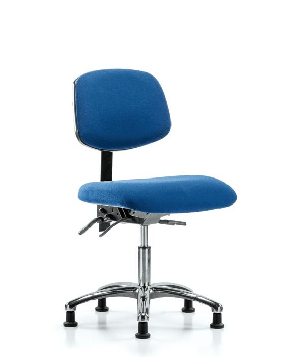 Fabric ESD Chair Desk Height with ESD Stationary Glides in ESD