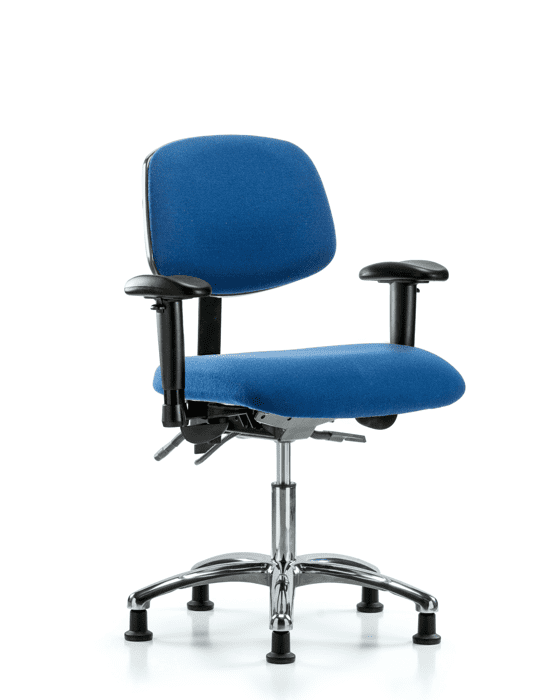 Fabric ESD Chair Desk Height with Adjustable Arms ESD