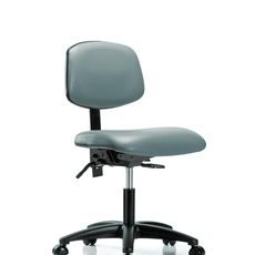 Vinyl Chair - Desk Height with Casters in Storm Supernova Vinyl - VDHCH-RG-T0-A0-RC-8822