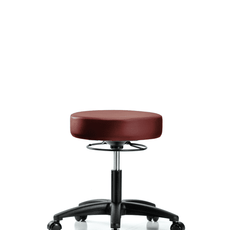 Vinyl Stool without Back - Desk Height with Casters in Taupe Supernova Vinyl - VDHSO-RG-RC-8815