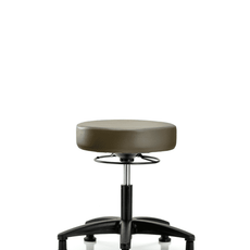 Vinyl Stool without Back - Desk Height with Stationary Glides in Marine Blue Supernova Vinyl - VDHSO-RG-RG-8809