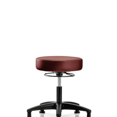 Vinyl Stool without Back - Desk Height with Stationary Glides in Taupe Supernova Vinyl - VDHSO-RG-RG-8815
