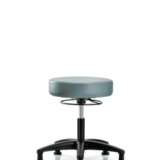 Vinyl Stool without Back - Desk Height with Stationary Glides in Storm Supernova Vinyl - VDHSO-RG-RG-8822