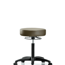 Vinyl Stool without Back - Medium Bench Height with Casters in Marine Blue Supernova Vinyl - VMBSO-RG-NF-RC-8809