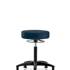 Vinyl Stool without Back - Medium Bench Height with Stationary Glides in Imperial Blue Trailblazer Vinyl - VMBSO-RG-NF-RG-8582