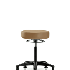 Vinyl Stool without Back - Medium Bench Height with Stationary Glides in Taupe Trailblazer Vinyl - VMBSO-RG-NF-RG-8584
