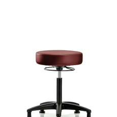 Vinyl Stool without Back - Medium Bench Height with Stationary Glides in Taupe Supernova Vinyl - VMBSO-RG-NF-RG-8815