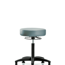Vinyl Stool without Back - Medium Bench Height with Stationary Glides in Storm Supernova Vinyl - VMBSO-RG-NF-RG-8822
