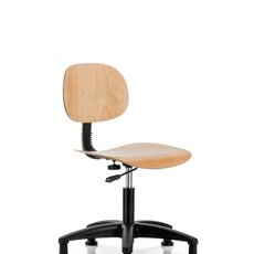 Wood Chair - Desk Height with Stationary Glides - WDHCH-RG-RG