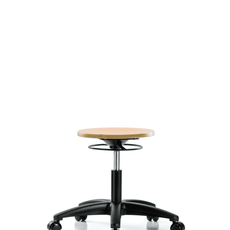 Wood Stool - Desk Height with Casters - WDHSO-RG-RC