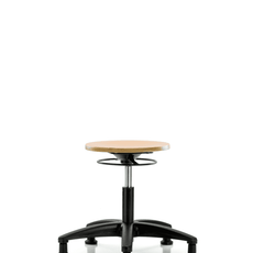 Wood Stool - Desk Height with Stationary Glides - WDHSO-RG-RG