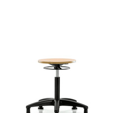 Wood Stool - Medium Bench Height with Stationary Glides - WMBSO-RG-NF-RG