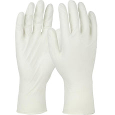 Single Use Class 100 Cleanroom Nitrile Glove - 12", White, Medium - ESD1252
