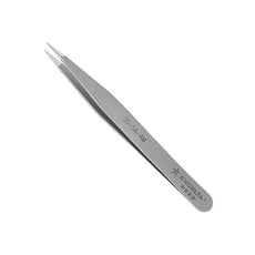 Excelta Tweezers - Straight Strong Medium Point - Anti-Mag. SS-Anti-Microbial - 00-SA-AM